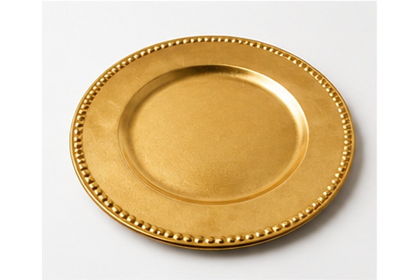 Assiette dorée