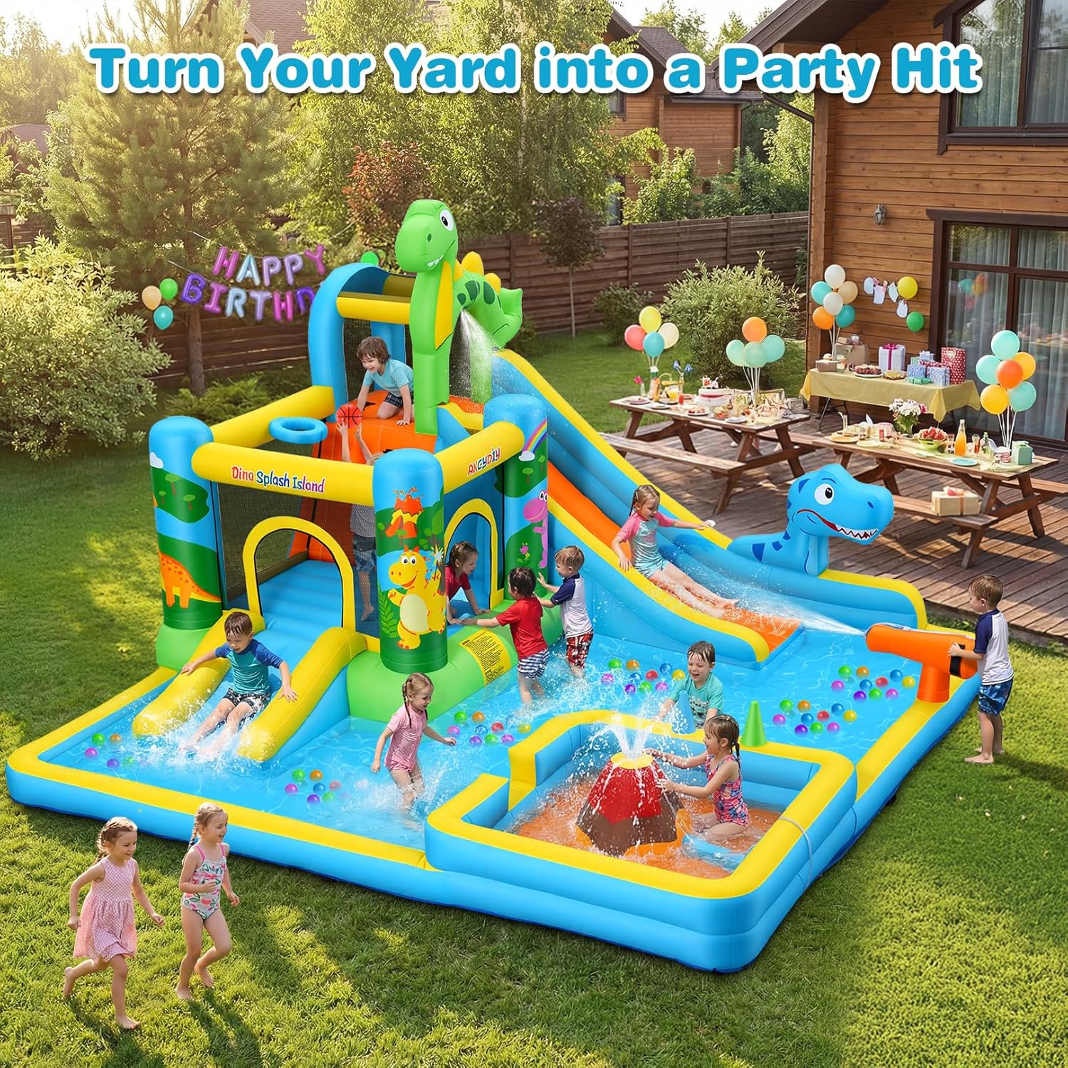 Toboggan aquatique gonflable
